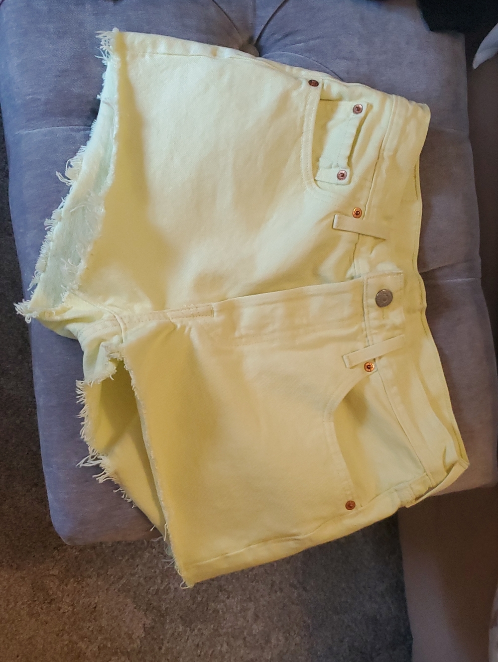 Levi's 501® Light Yellow Denim Shorts